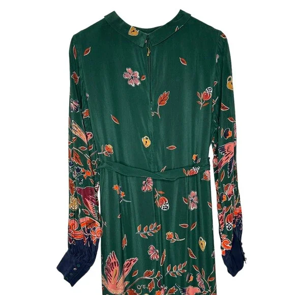 Boden Green Floral Midi Dress - Picture 10 of 15